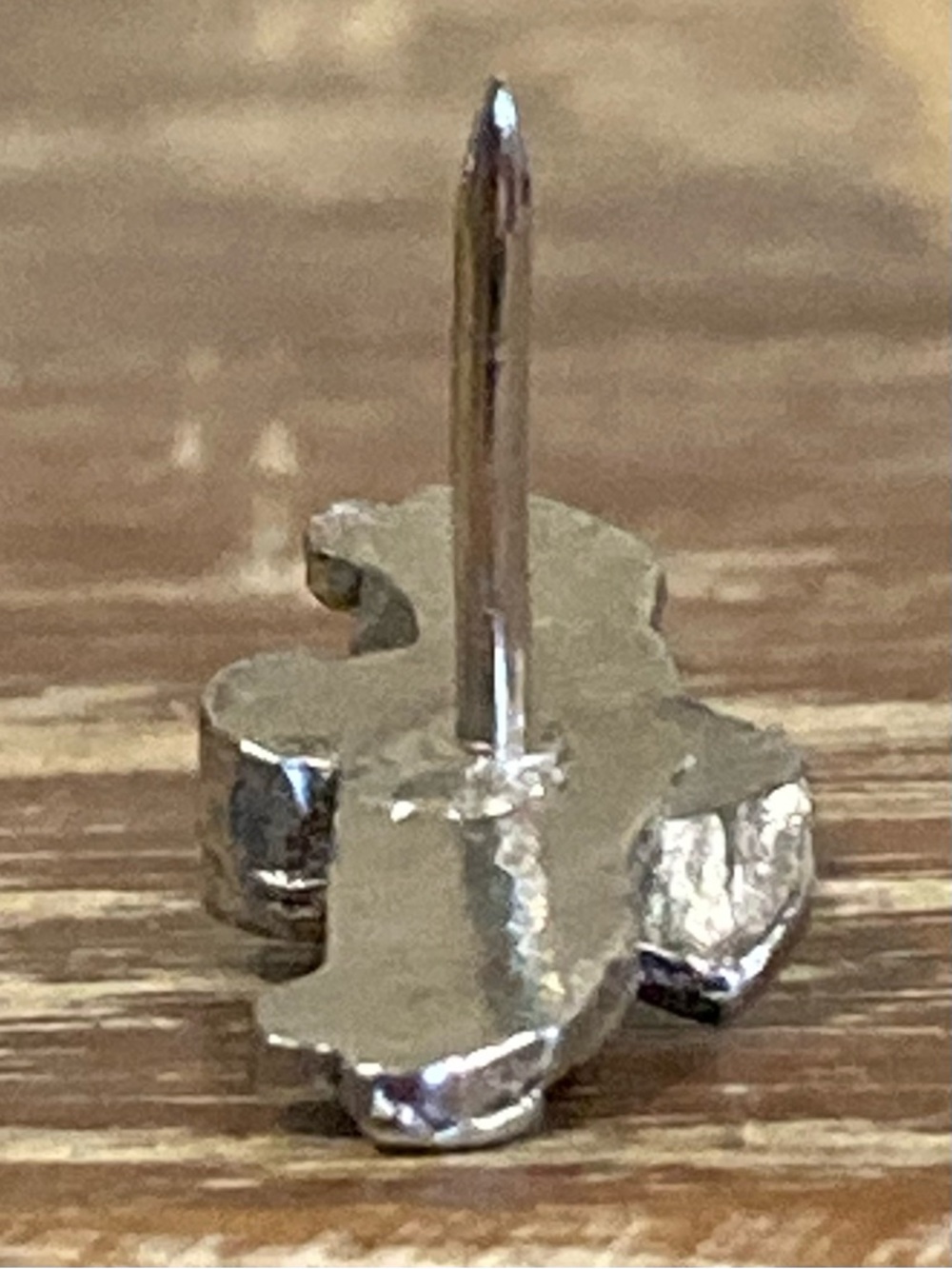 Vintage Silver-Tone Car Lapel Pin - Picture 10 of 15